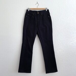 Caslon High-Rise Kick Out Mom Style Black Denim Jeans Full Length Women's 8 EUC